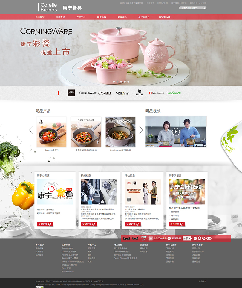 康宁品牌网站建设设计效果图-2